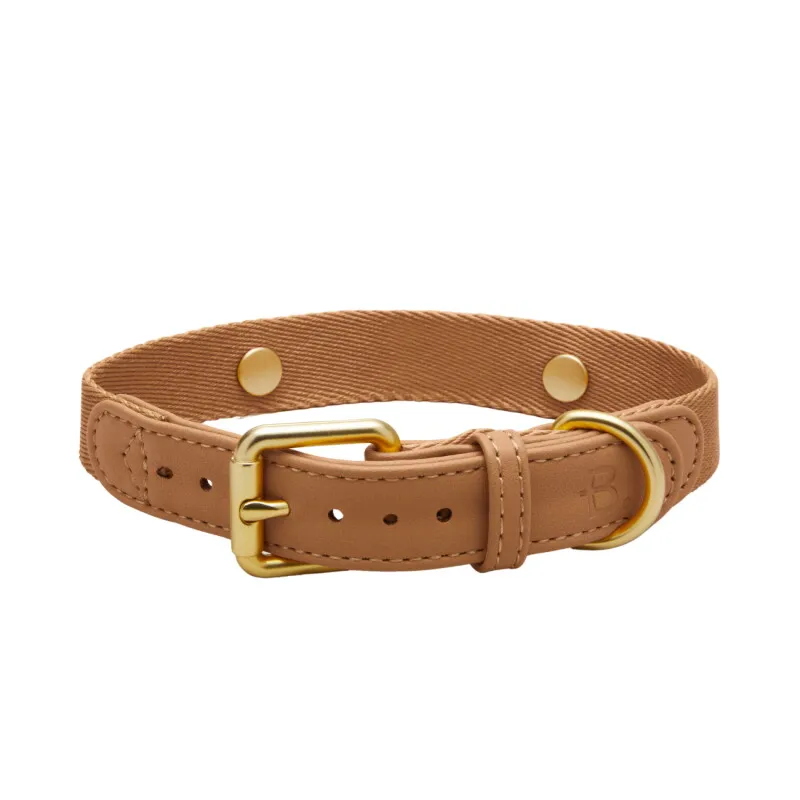 Barkalot Barkalot Hundehalsband Veganes Leder beige XL, Beige, – Produktbild 1 von 2