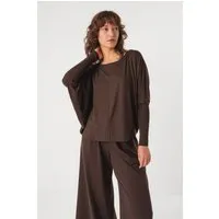 SKFK SKFK Damen vegan T-Shirt Zur-8 Braun – Produktbild 1 von 1
