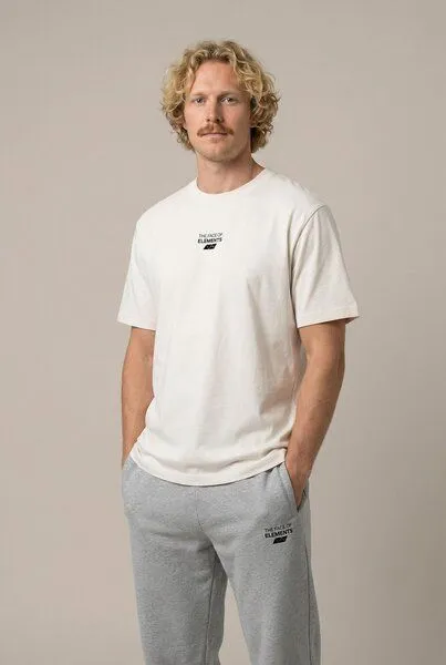 THE FACE OF ELEMENTS The Face of Elements Essential - Relaxed Fit T-Shirt aus 100% Bio-Baumwolle, Off white (weiß), – Produktbild 4 von 4