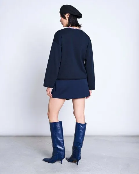 JAN N JUNE JAN N JUNE Strickpullover Light Knit Jumper WILLIAMSBURG, Nightfall, – Produktbild 3 von 6
