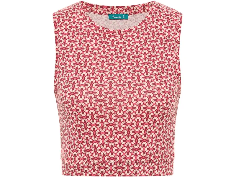 Tranquillo tranquillo Bio-Damen-Jersey-Crop-Top mit Rundhalsausschnitt, waves, Gr. M – Produktbild 1 von 1