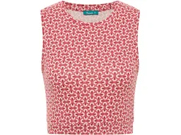 Tranquillo tranquillo Bio-Damen-Jersey-Crop-Top mit Rundhalsausschnitt, waves, Gr. M – Produktbild 1 von 1