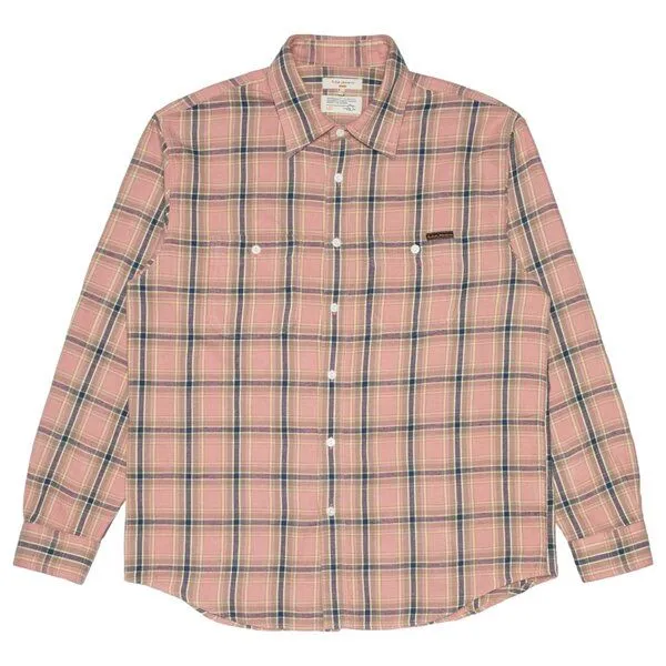Nudie Jeans Nudie Jeans Kariertes Langarm-Hemd Julian Worker Check Pink – Produktbild 1 von 1