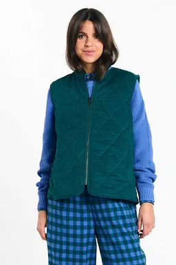 SUITE13LAB SUITE13LAB Damen vegan Weste Meda Dunkelgrün – Produktbild 1 von 1