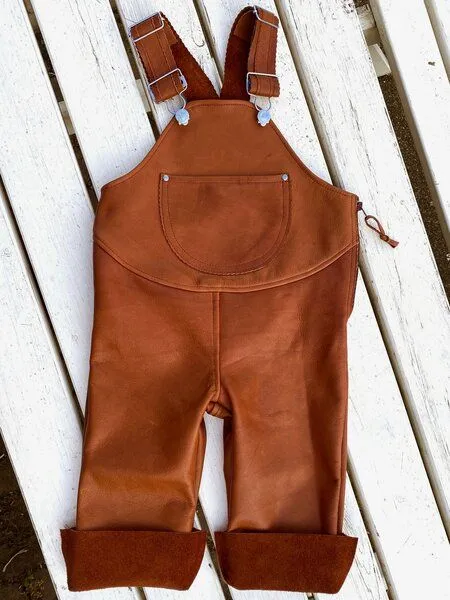 Snekkerbuks Snekkerbuks Leder Outdoor- und Matschhose für Kinder, Kupfer, – Produktbild 1 von 4