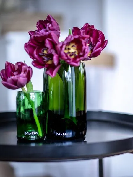 MaBe MaBe Vase aus der Champagner Flasche, Grün, – Produktbild 2 von 4