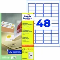 Avery Zweckform 1.200 Stick+ Lift Etiketten 45,7 x 21,2 mm – Produktbild 3 von 3
