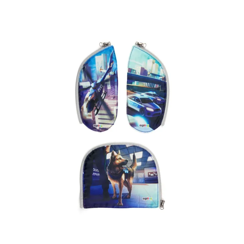 Ergobag Ergobag Schulzubehör Zippies-Set, 3-teilig Polizei, Multicolored, – Produktbild 1 von 1