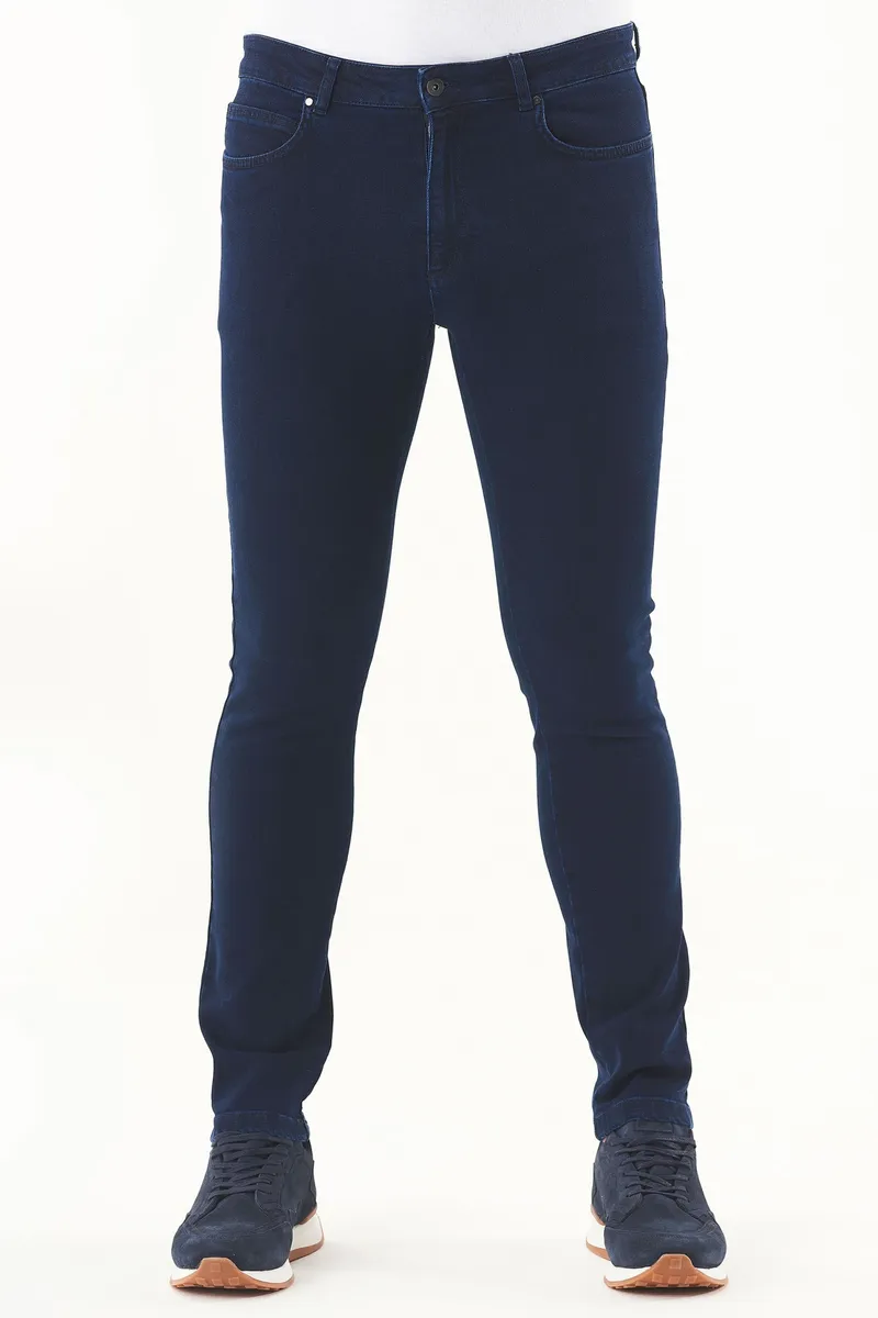 ORGANICATION ORGANICATION Herren vegan Schmale Jeans Dunkelmarine, Extra dunkelblau, – Produktbild 2 von 2