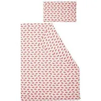 loud proud loud + proud Kinder Jersey Bettwäsche-Set 100 x 135cm, GOTS-zertifiziert, Chili(rot), – Produktbild 1 von 1