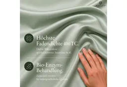 MAGANO Bettwäsche, Luxus 100% TENCEL ™ Lyocell, 400 TC Fadendichte, Hypoallergen, Thermoregulierend – Produktbild 1 von 1