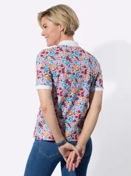 Witt Poloshirt aquamarin-apricot-bedruckt – Produktbild 1 von 1