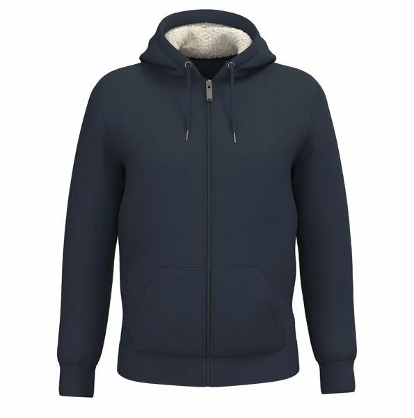 Greenspired Greenspired Nachhaltiger Unisex Sherpaziphoody 580 g/m² XS - 3 XL, Navyblau, – Produktbild 1 von 2