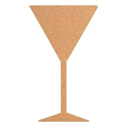 Kork-Deko Kork-Deko Cocktailglas als Pinnwand aus Kork XXL ca.  80x50 cm – Produktbild 1 von 1