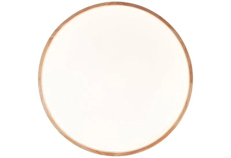Brilliant Brilliant LED Deckenleuchte Alson, CCT - über Fernbedienung, Dimmfunktion, Nachtlichtfunktion, Timerfunktion, LED fest integriert, warmweiß - kaltweiß, 3300 lm, Ø 50 cm, Metall/Holz/Kunststoff, holz hell/weiß, Weiß, – Produktbild 3 von 4