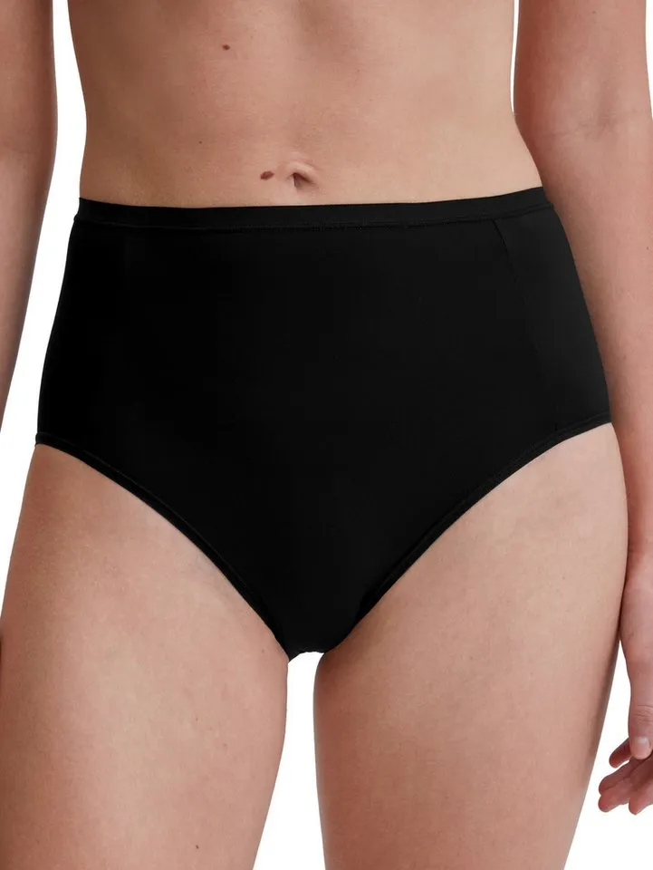 CALIDA CALIDA Slip Sleek Skin elastischer Bund, hoher Schnitt, Single Jersey, Schwarz, – Produktbild 4 von 5