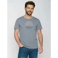 GreenBomb GREENBOMB Sail Circle Spice - Sportliches T-Shirt aus Bio-Baumwolle / hochwertiger Print / GOTS / Fair & Vegan, Lila (sea smoke), – Produktbild 1 von 1