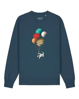 watapparel watapparel Sweatshirt Unisex Balloon Spaceman – Produktbild 1 von 1