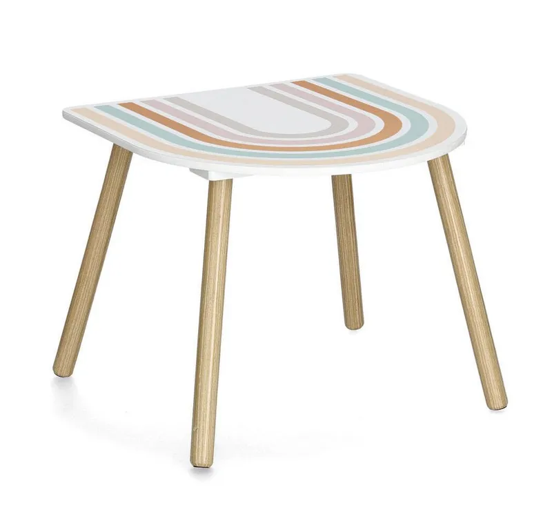 Zeller Present Kindertisch Kinderzimmermöbel RAINBOW aus MDF und Kiefer, Tisch + 2 Stühle (funktional), keine – Produktbild 3 von 5