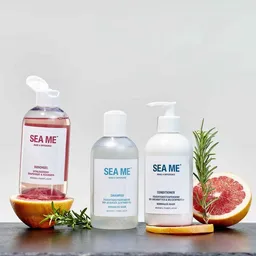 SEA ME SEA ME Duschserie | Duschgel, Shampoo und Conditioner | Duft Grapefruit & Rosmarin | täglich sanfte Pflege | vegan | 3xMehrwegflasche 300 ml – Produktbild 1 von 1