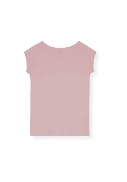 THOKKTHOKK ThokkThokk TT01 Cap Sleeve T-Shirt Damen (GOTS, vegan, Bio-Baumwolle), Dark mauve (lila-rosa), – Produktbild 2 von 6