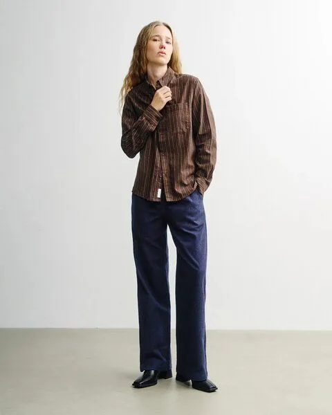 Rotholz Rotholz - Hemd Button-Down, Brown-stripe, – Produktbild 3 von 4