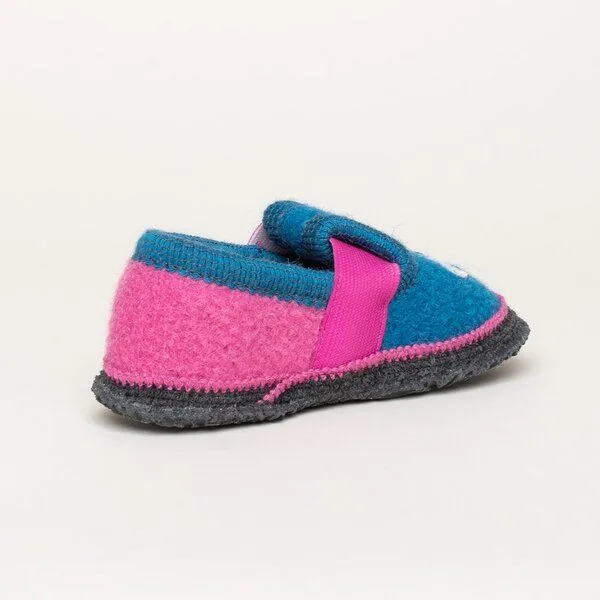 Kitz-Pichler Kitz-Pichler Walkpantoffel Bobby Appl. Einhorn, Hell-blau, – Produktbild 4 von 4
