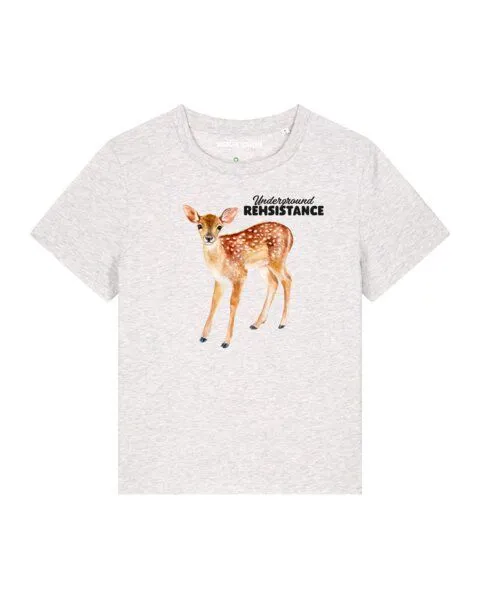 watapparel watapparel T-Shirt Frauen Underground Rehsistance, Cool heather grey, – Produktbild 1 von 4