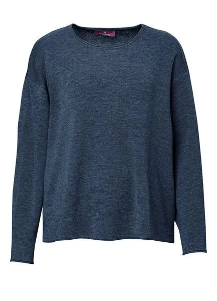 Heidekönigin Heidekönigin Merino Pullover, Marine, – Produktbild 3 von 3