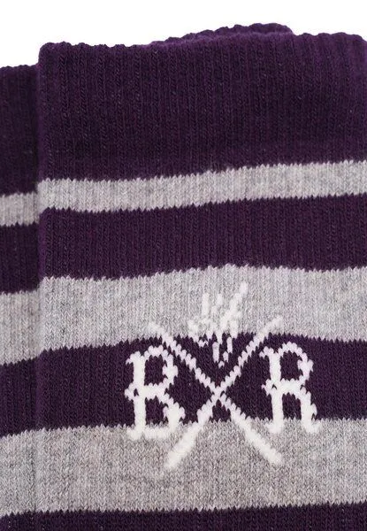 Band of Rascals Band of Rascals Striped Sport Socks, Dark-purple-grey, – Produktbild 2 von 2