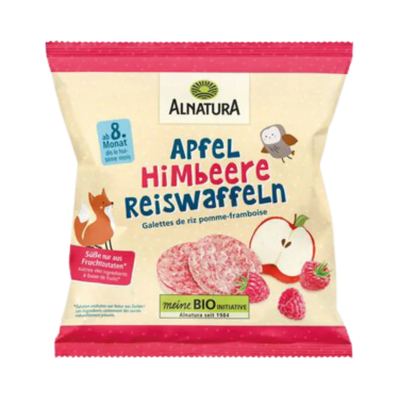 Alnatura Alnatura Bio Apfel Himbeere Reiswaffeln, 35g – Produktbild 1 von 1