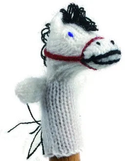 El Puente El Puente Gestrickte Fingerpuppe "Pferd" | Fair Trade & Handmade aus Peru – Produktbild 1 von 1