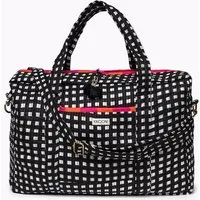 KIKOONI KIKOONI handgefertigte große Reisetasche " TRAVELER BAG ", "happy checks" black, – Produktbild 1 von 1