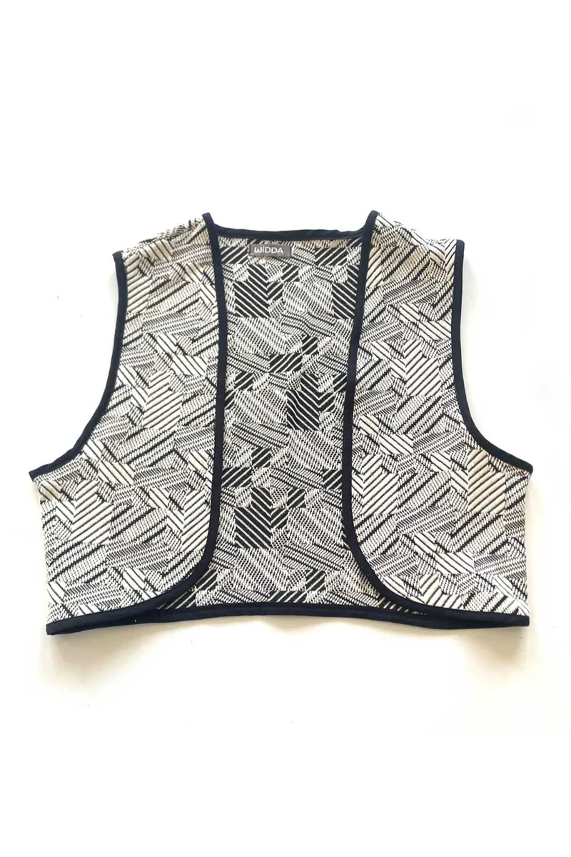 WiDDA WiDDA Damen vegan Vest Mia Natural Black, Schwarz, – Produktbild 2 von 2