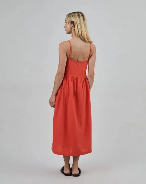 Brava Fabrics Brava Fabrics Lockeres Trägerkleid Koralle – Produktbild 3 von 4