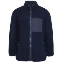 KnowledgeCotton Apparel KnowledgeCotton Apparel Lockere Fleecejacke mit Reißverschluss - recycelt - GRS/Vegan, Blau (night sky), – Produktbild 1 von 1