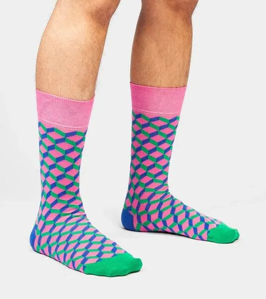 DillySocks DillySocks Socken Luminous Dice aus Biobaumwoll-Mix, Mehrfarbig, – Produktbild 3 von 4
