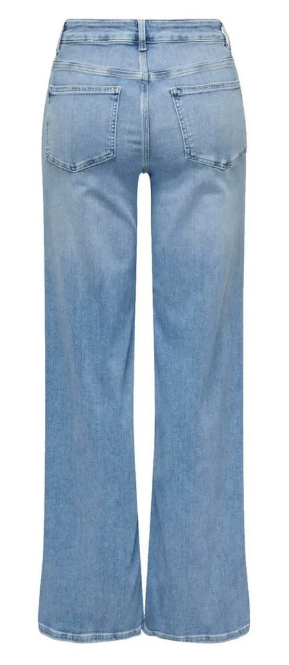 Only Only Bootcut-Jeans ONLMADISON Damen Jeans Wide Leg High Waist Hellblau Denim 15282975 verleiht jedem Outfit eine zeitgemäße, modische Note., Blau, – Produktbild 5 von 5