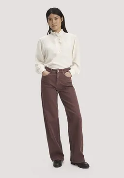 hessnatur hessnatur Jeans ALVA Wide Leg GARMENT DYE aus Bio-Baumwolle mit recycelter Baumwolle – Produktbild 1 von 1