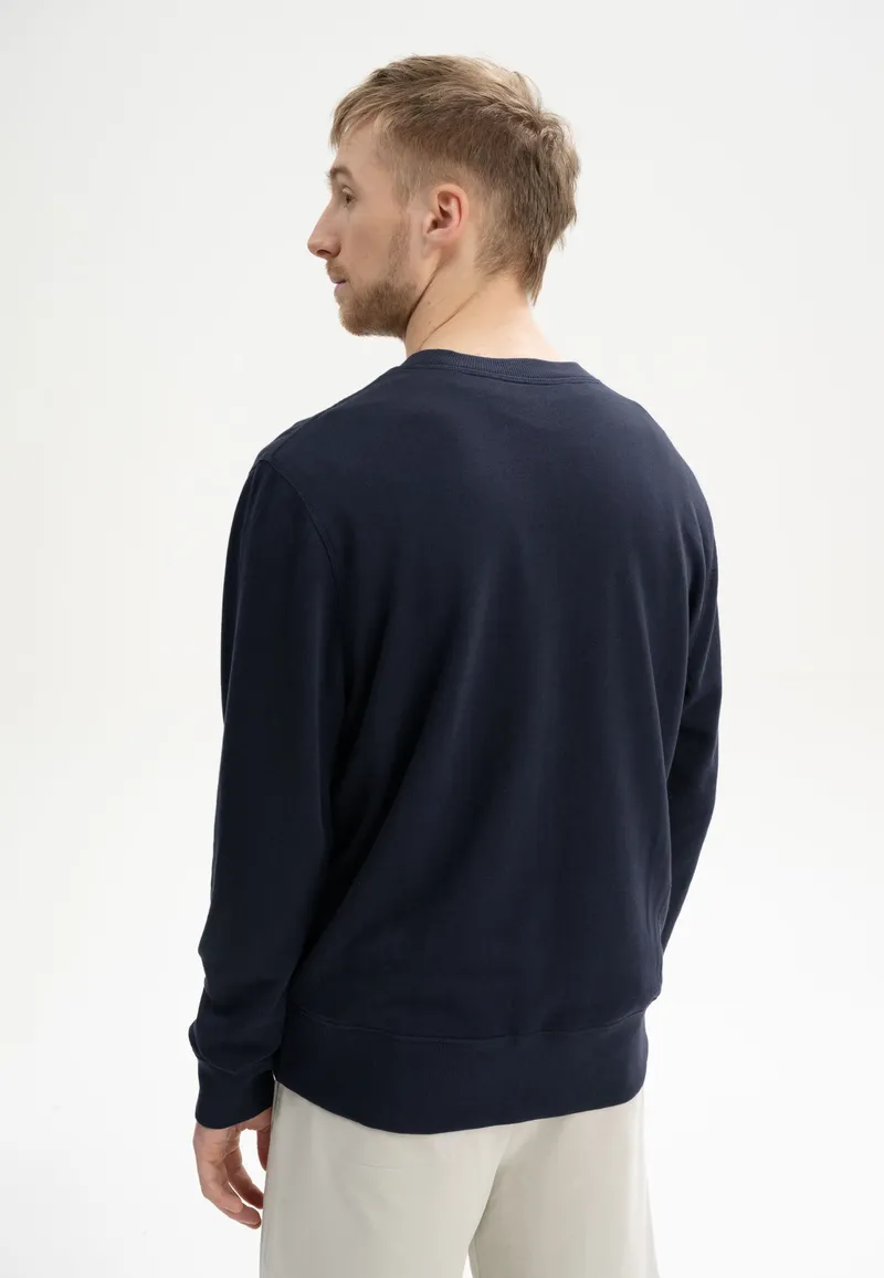 MELA MELA Herren vegan Sweatshirt Adil Marineblau, Extra dunkelblau, – Produktbild 1 von 2