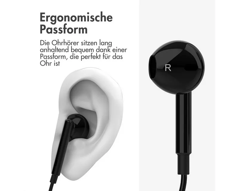 imoshion imoshion Kopfhörer - Kabelgebundene Kopfhörer - Mit USB-C Anschluss, Schwarz, – Produktbild 5 von 5