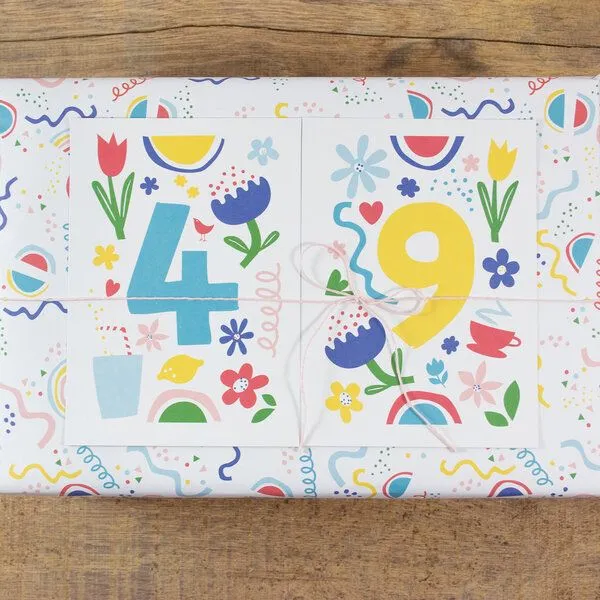 Bow & Hummingbird Bow & Hummingbird Postkarte Nine/Neun – Produktbild 2 von 2