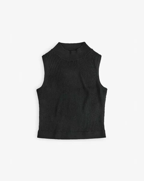 Rotholz Rotholz Knit Singlet - Damen Top aus Merinowolle, Black, – Produktbild 4 von 4