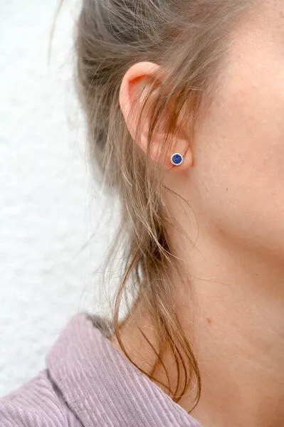pakilia pakilia Ohrstecker "Redondo Lapislázuli" – Produktbild 2 von 2