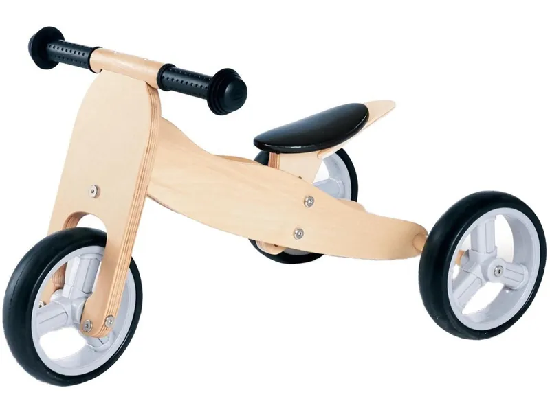 Pinolino Pinolino Mini Holzlaufdreirad Holzlaufrad 6-fach verstellbares Mini Laufrad Dreirad, Natur, – Produktbild 1 von 2