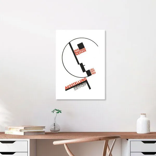 Photocircle Photocircle Poster / Leinwandbild - Bauhaus Austellung Weimar 1923 (weiß) – Produktbild 6 von 8