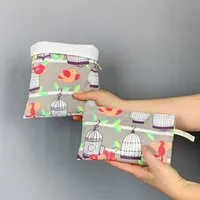 ever again ever&again Sandwich Bag Duo, Lunch Bag, Brotbeutel 2er, Bird, – Produktbild 1 von 1