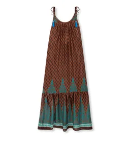 el.résidu el.résidu Damen vegan Kleid Myra Teeblau – Produktbild 1 von 1