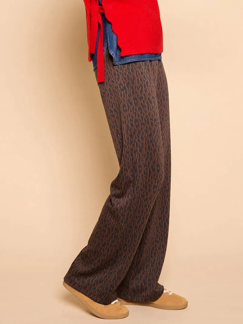 Envie De Fraise Gerade Hose Jacquard Damen, Schokolade, – Produktbild 3 von 3