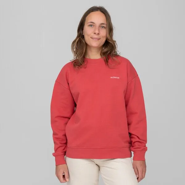 SALZWASSER FONTE – Sweater (Damen) aus 100% Bio-Baumwolle (GOTS) von SALZWASSER, Rot, – Produktbild 2 von 3